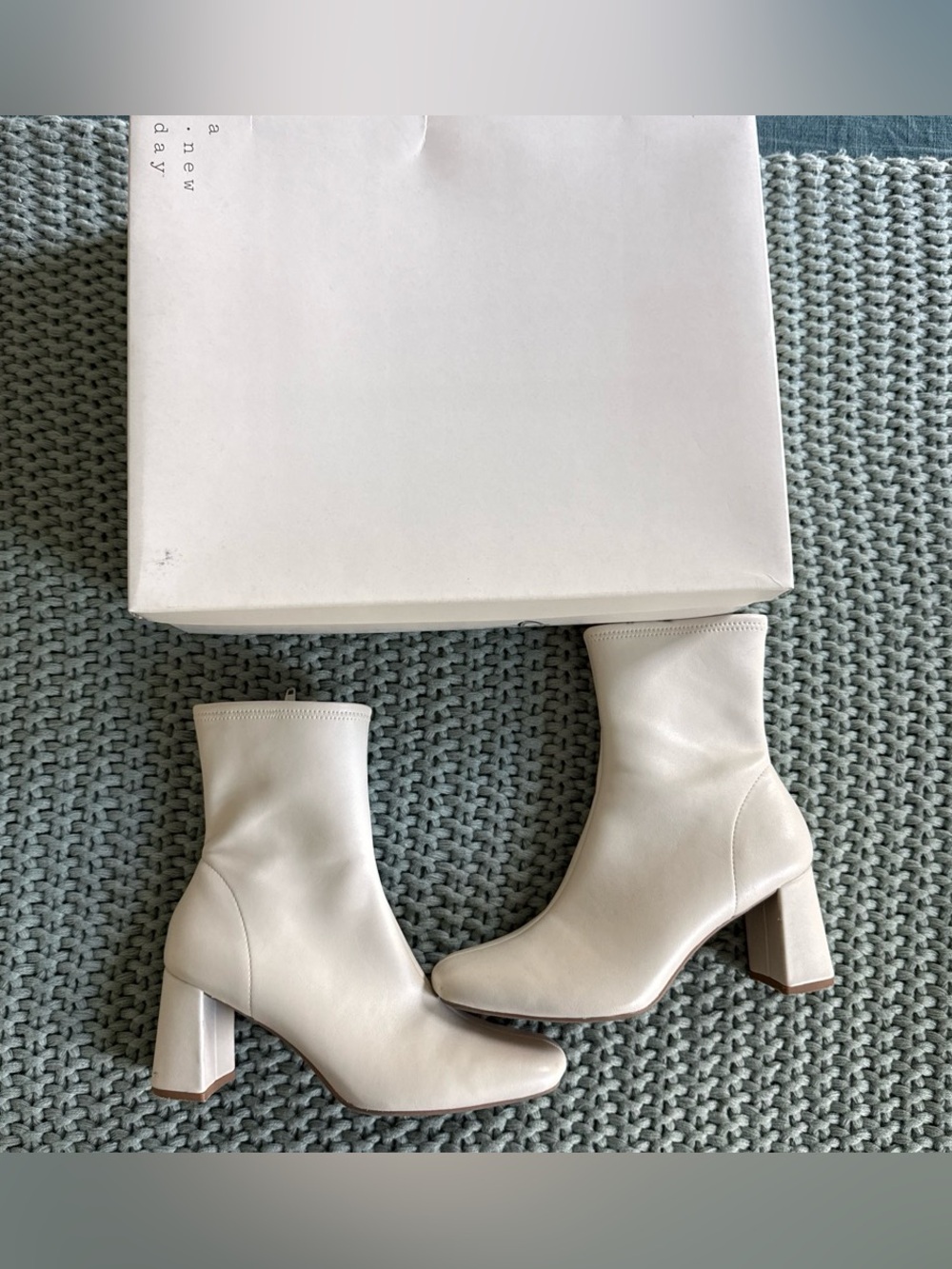 A New Day. Janelle Booties in Cream